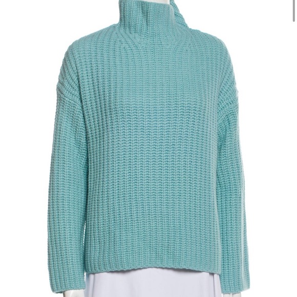 Vince Lofty Rib Aria Chunky Oversized Turtleneck Sweater - Picture 9 of 13